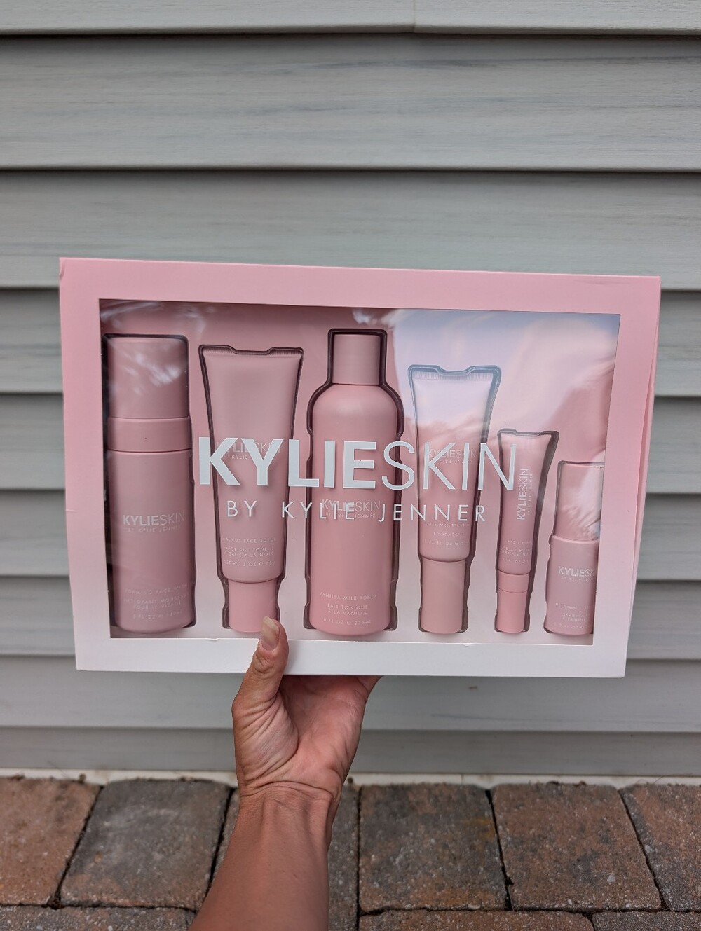 Kylie Jenner Kylie Skin Pink Women’s Vegan Skincare Set Face Wash & Toner, Serum